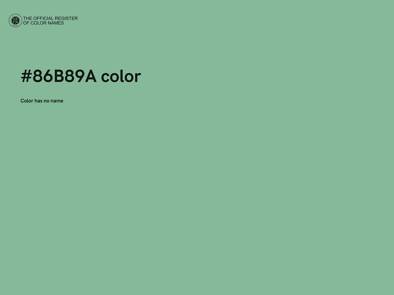 #86B89A color image