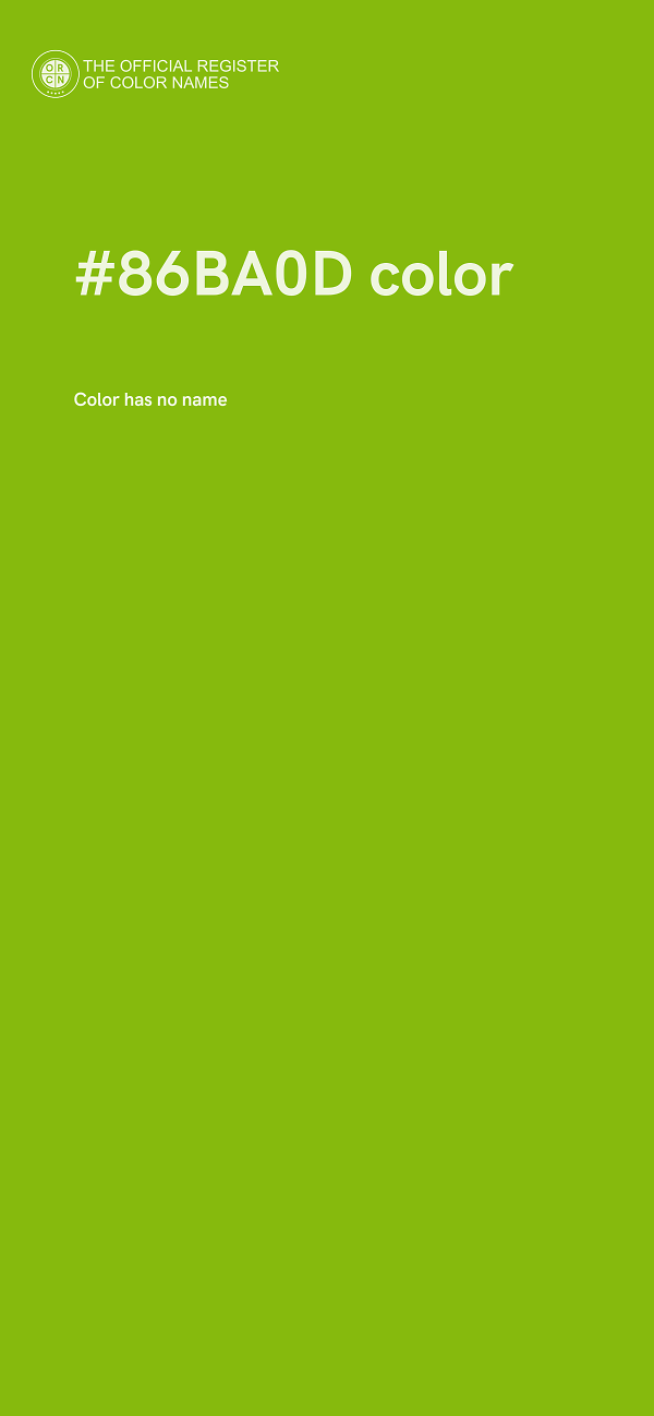 #86BA0D color image