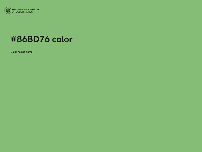 #86BD76 color image