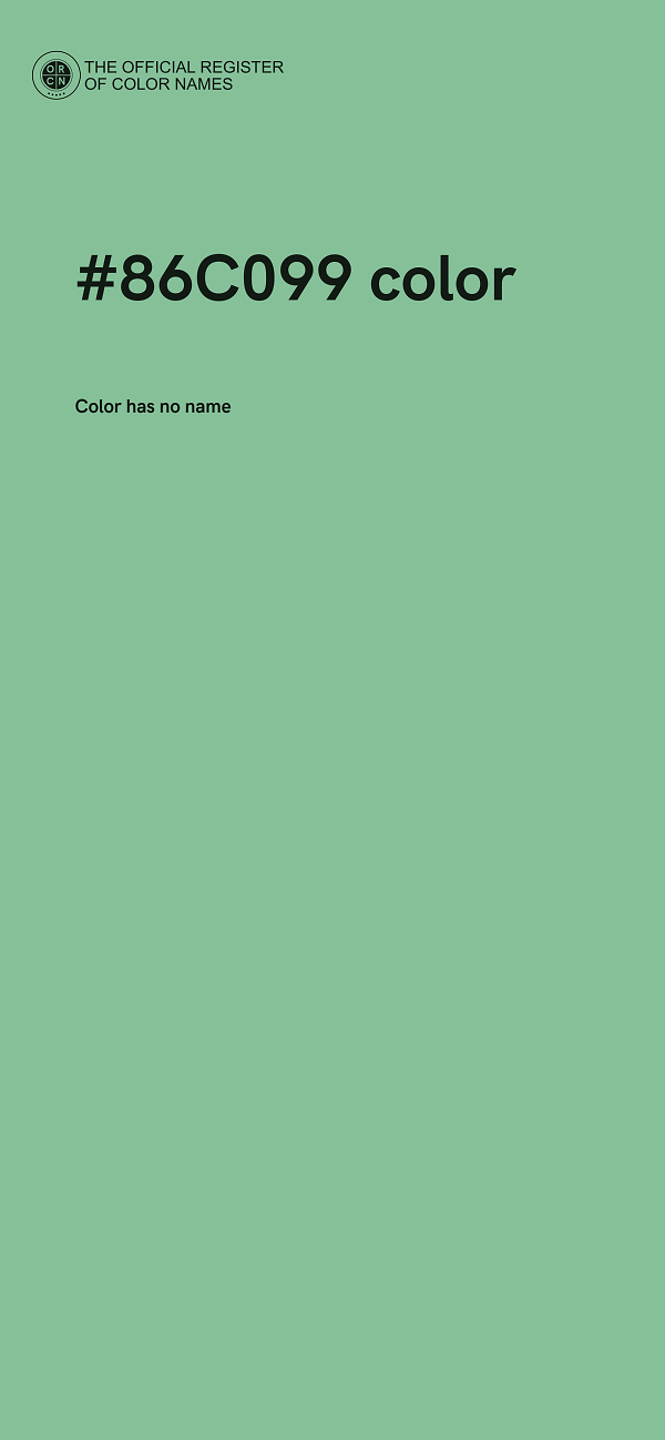 #86C099 color image