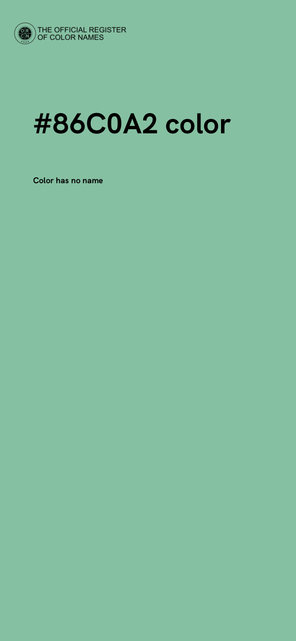 #86C0A2 color image