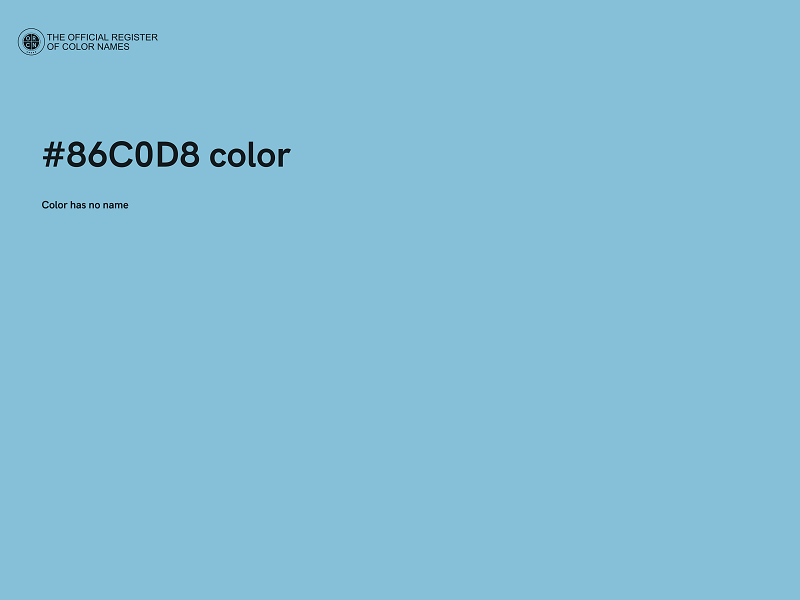 #86C0D8 color image