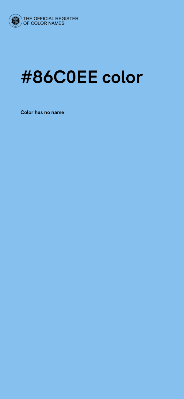 #86C0EE color image