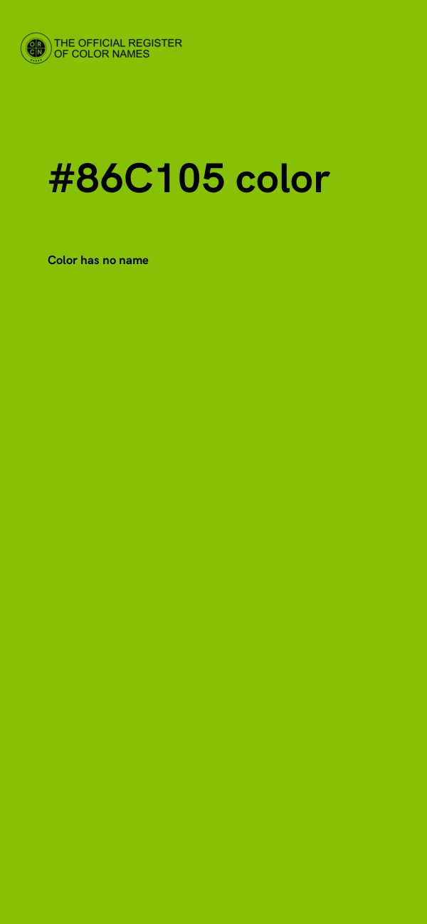 #86C105 color image
