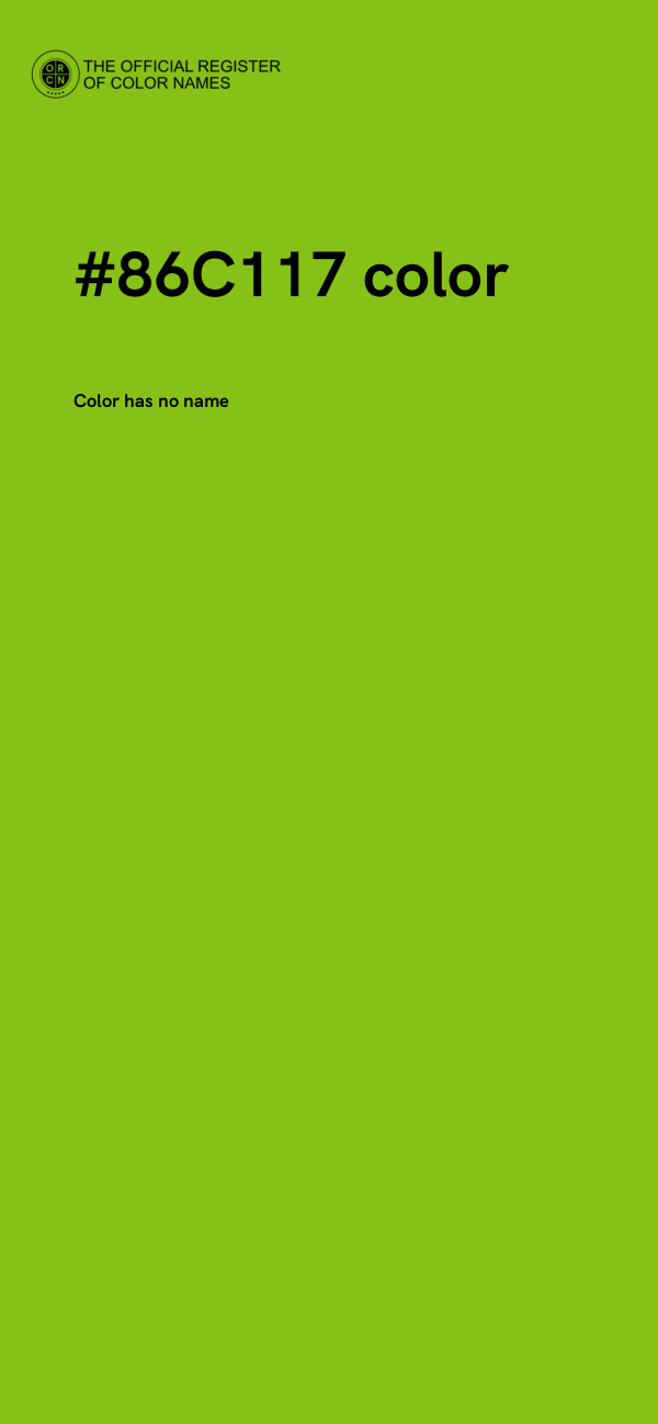 #86C117 color image