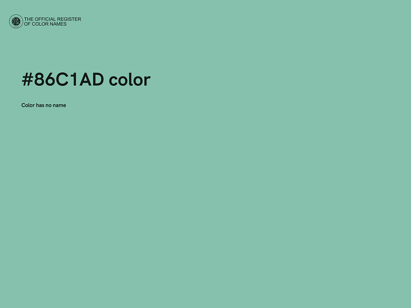 #86C1AD color image