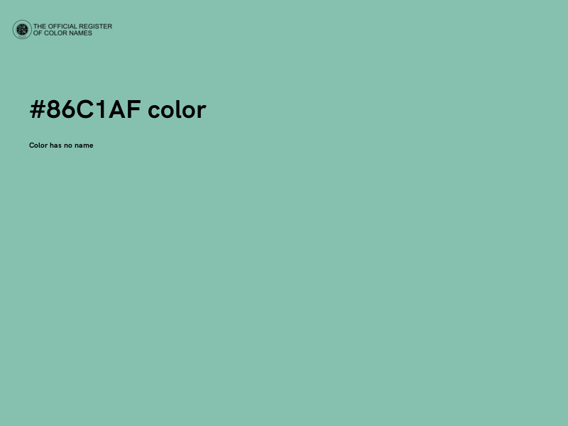 #86C1AF color image