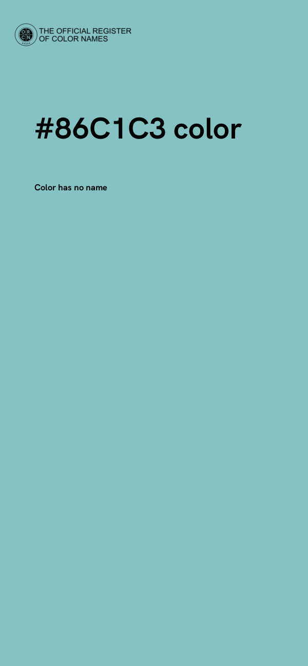 #86C1C3 color image