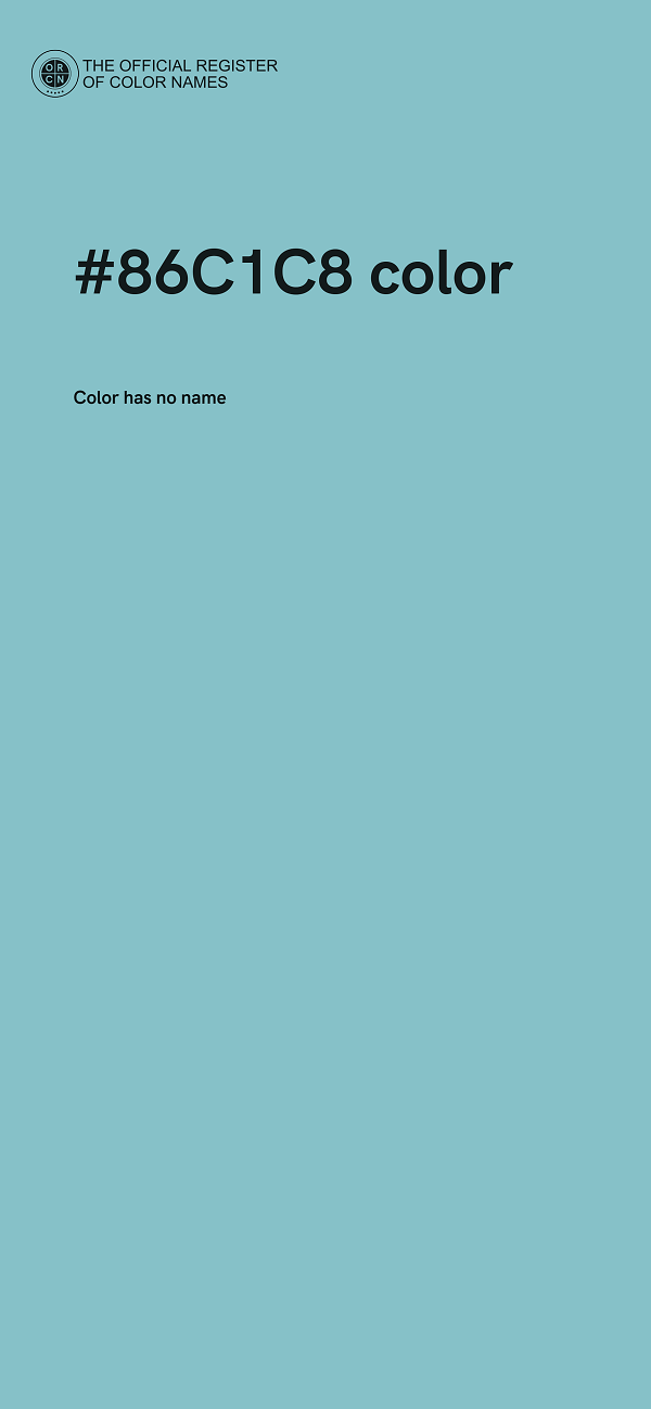 #86C1C8 color image