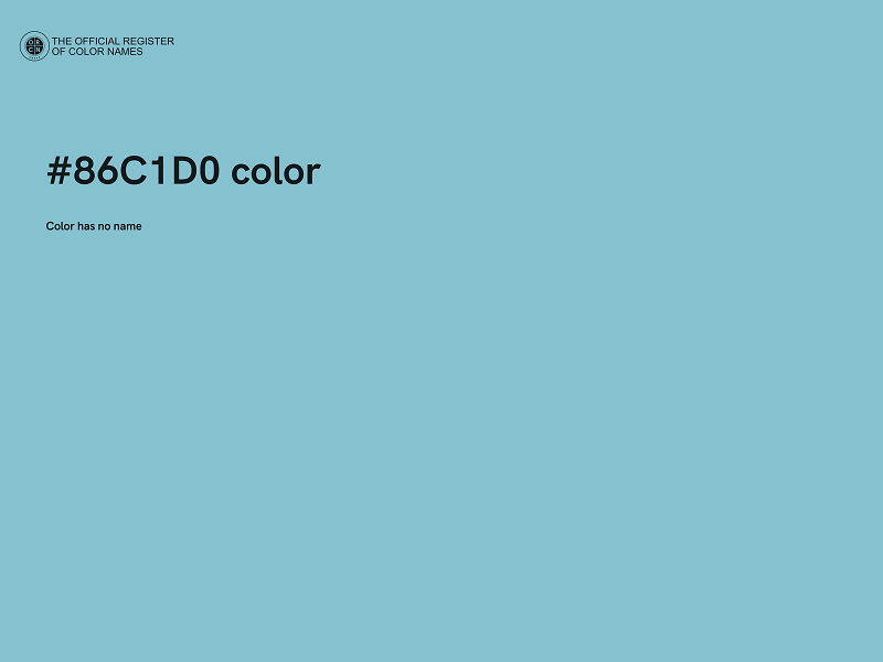 #86C1D0 color image