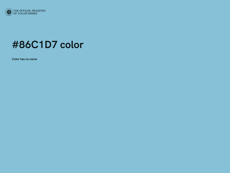 #86C1D7 color image