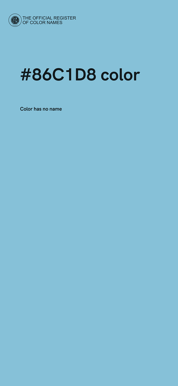 #86C1D8 color image
