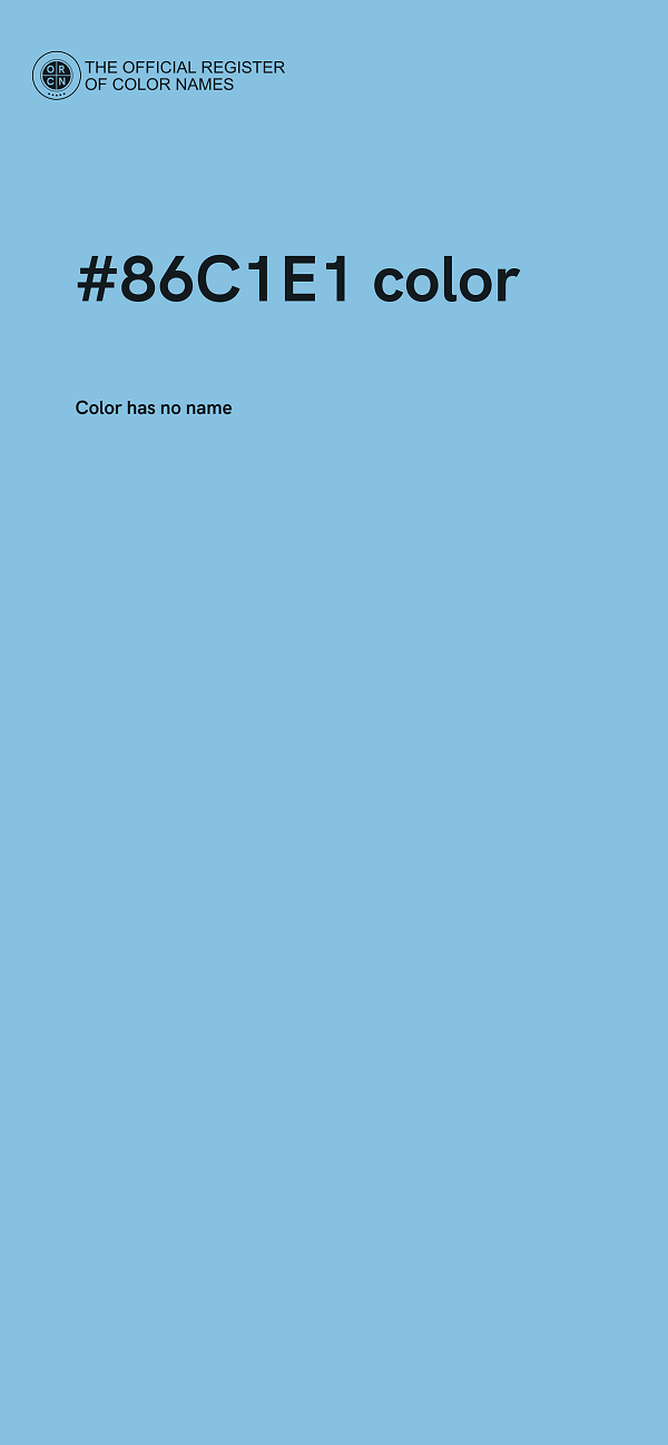 #86C1E1 color image