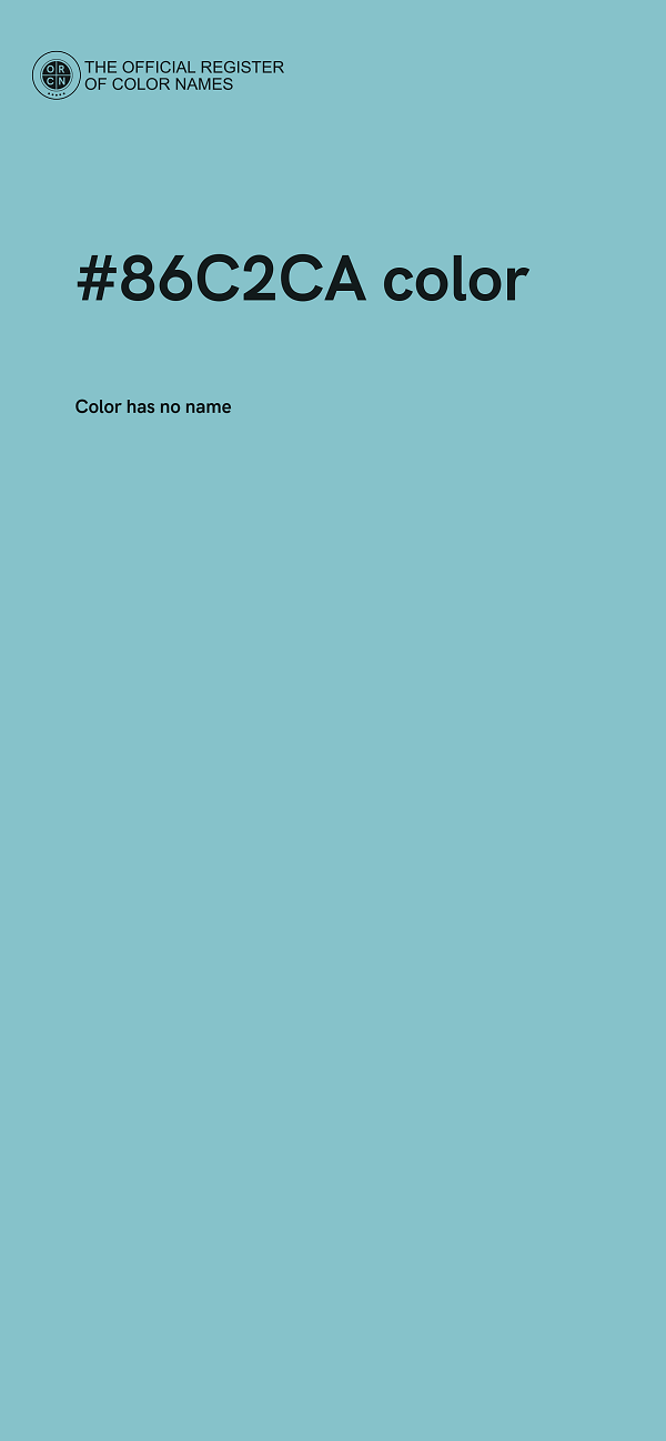 #86C2CA color image