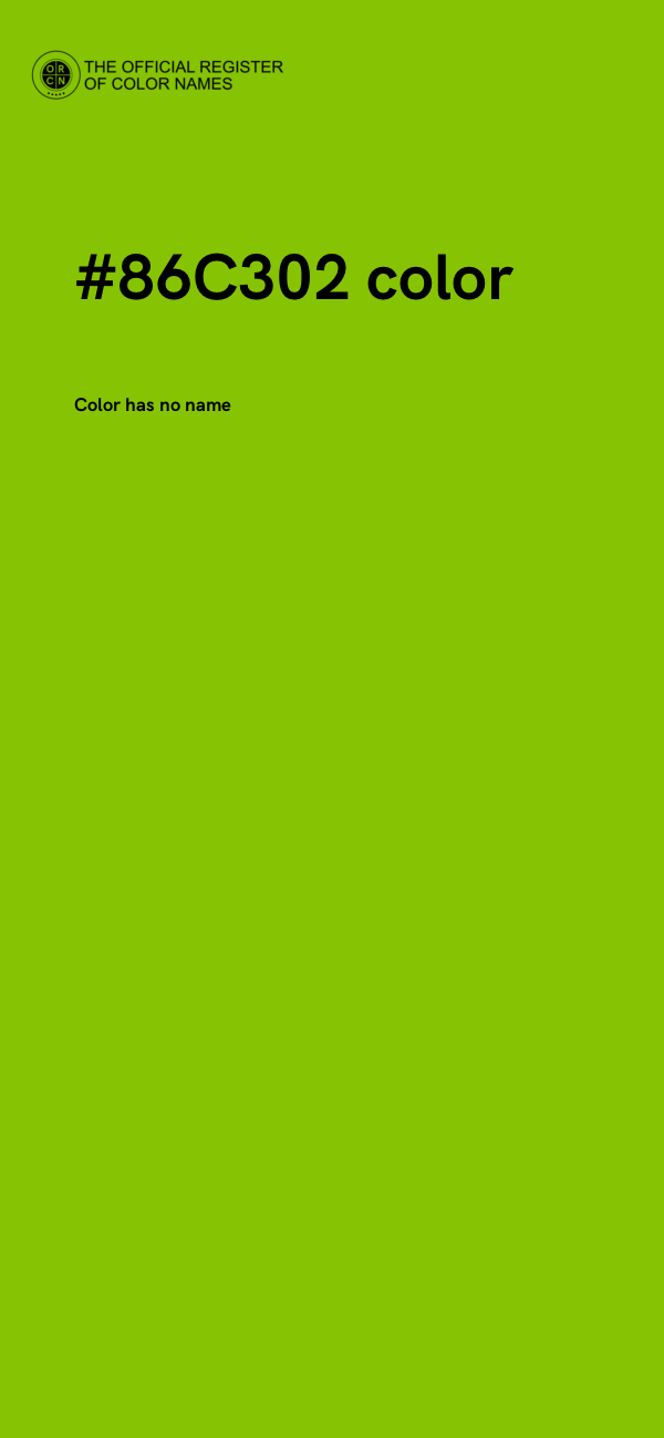 #86C302 color image