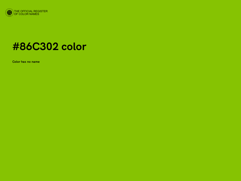 #86C302 color image