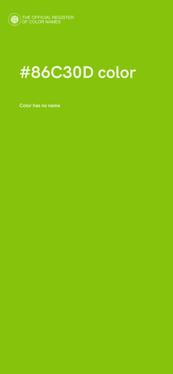 #86C30D color image