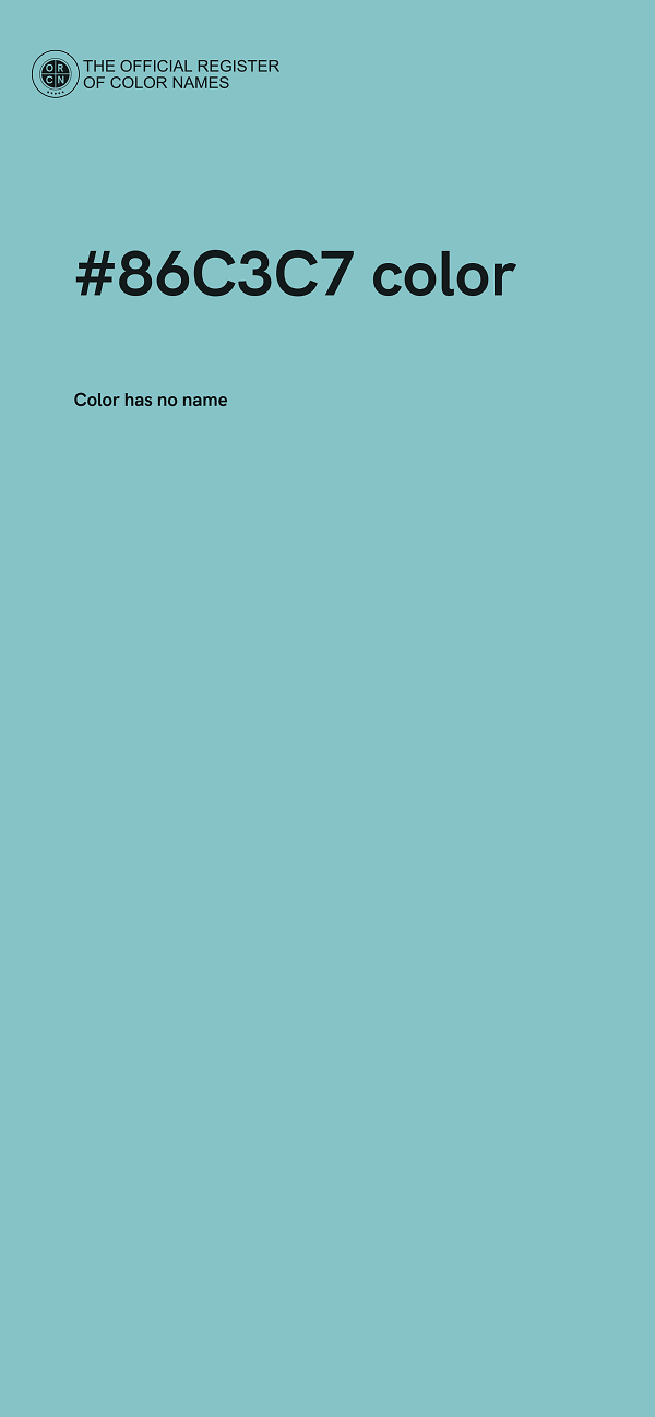 #86C3C7 color image