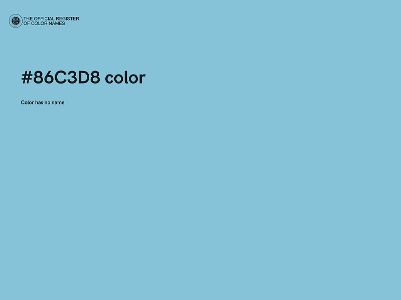 #86C3D8 color image