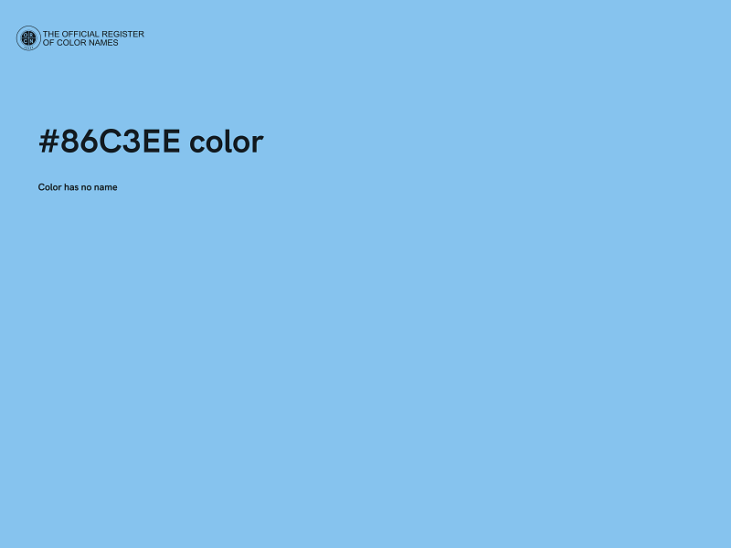 #86C3EE color image