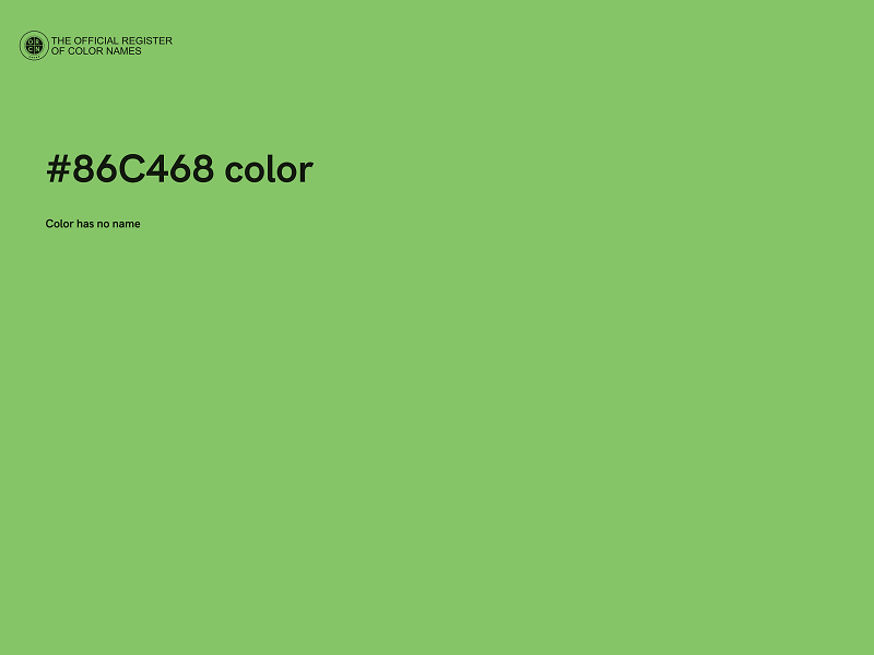 #86C468 color image