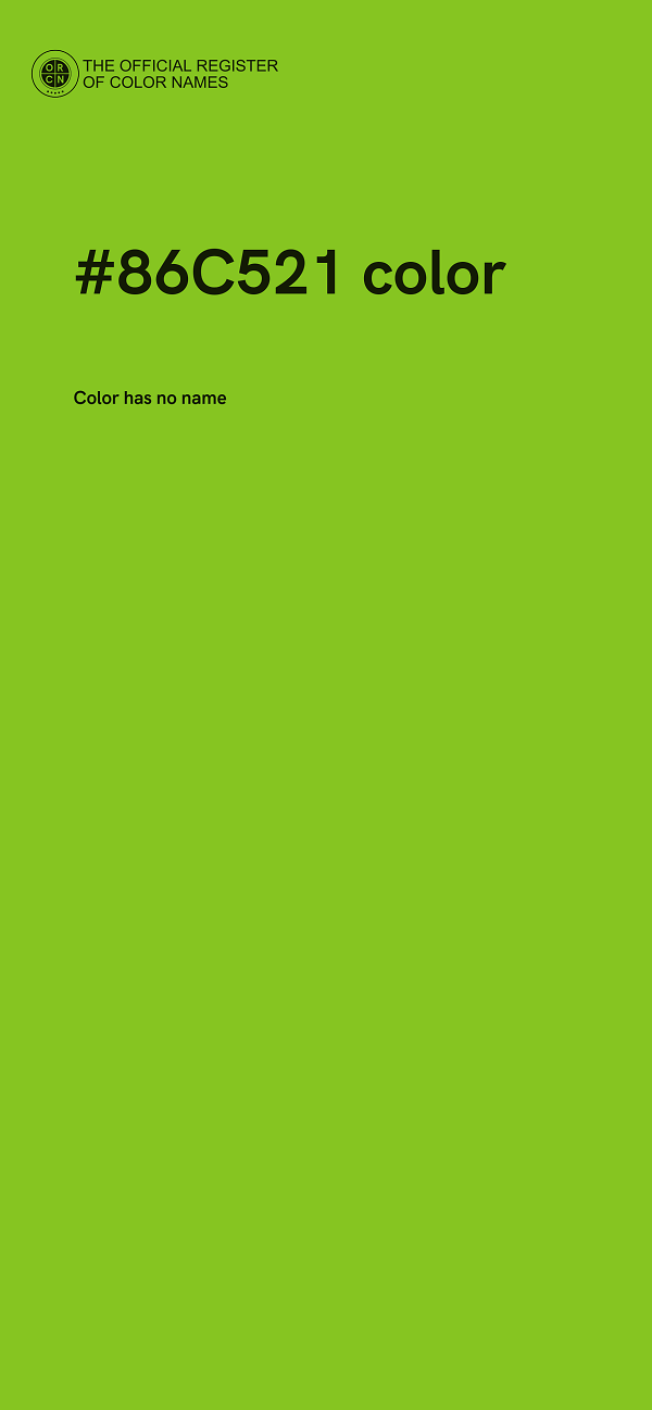 #86C521 color image