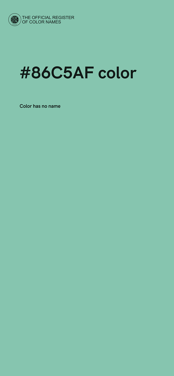 #86C5AF color image