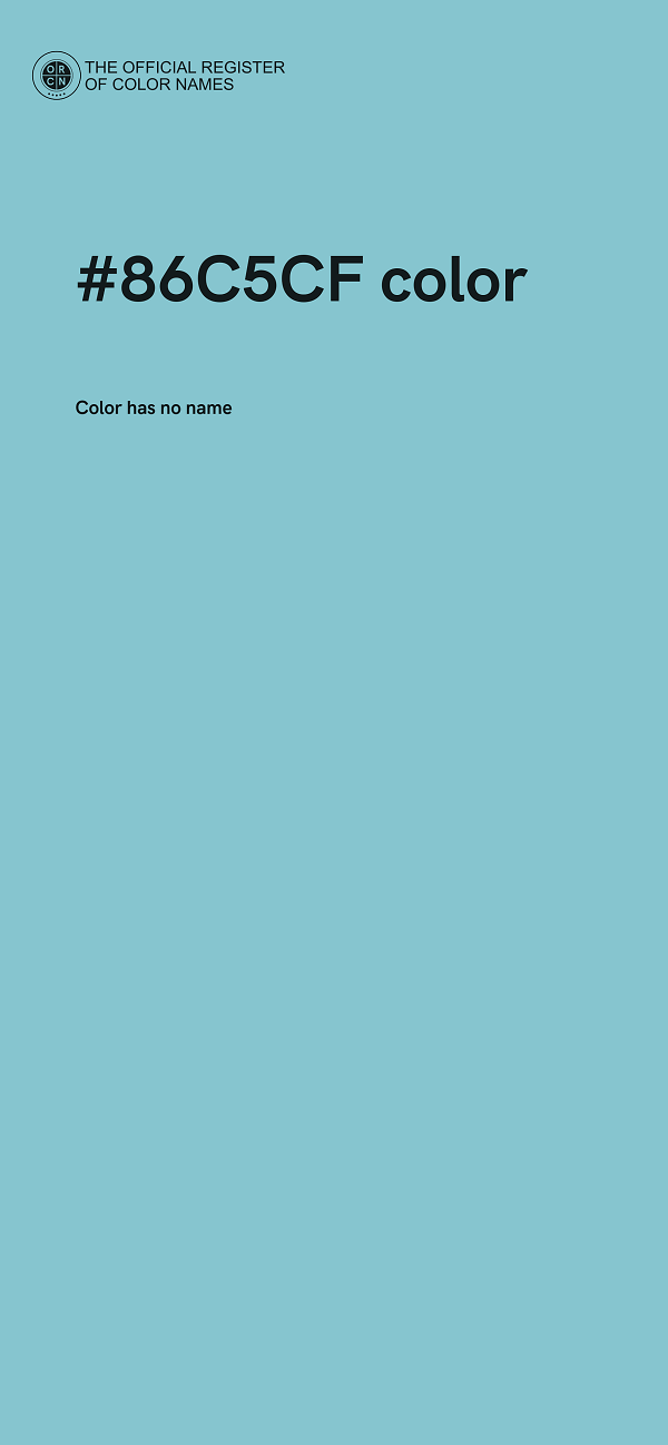 #86C5CF color image