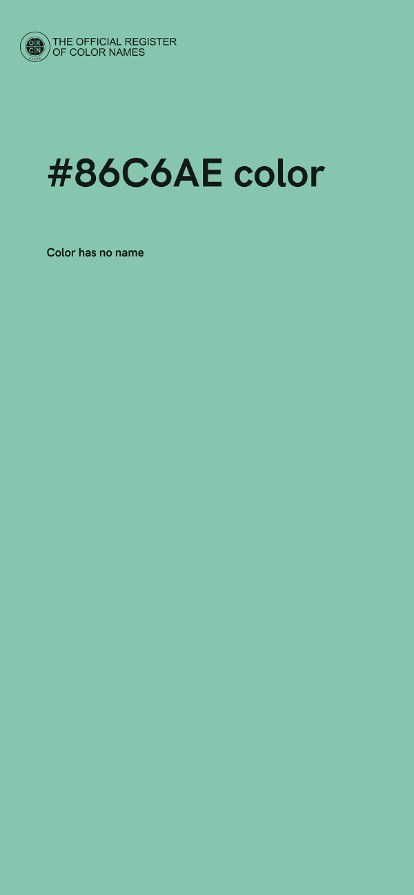 #86C6AE color image