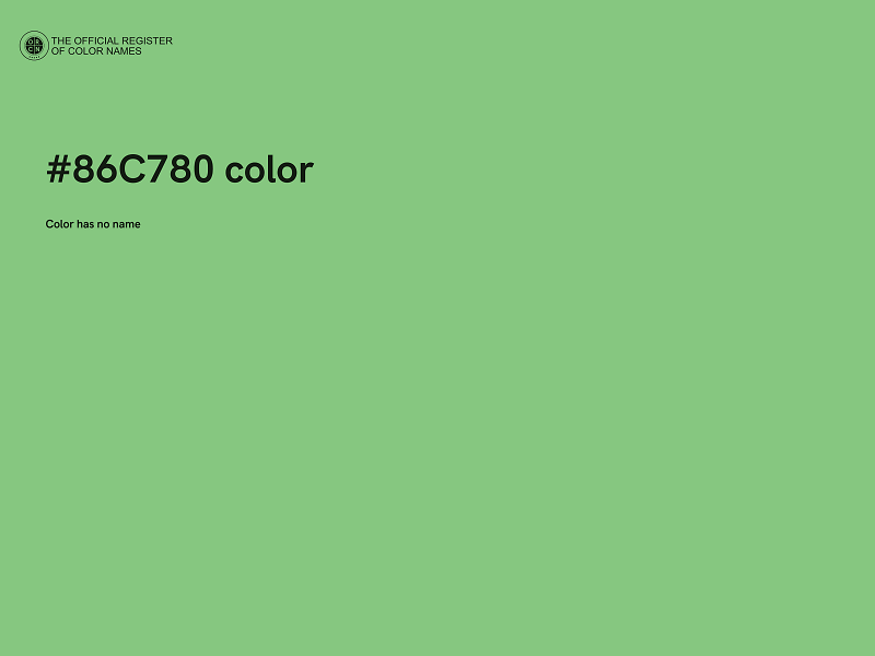#86C780 color image