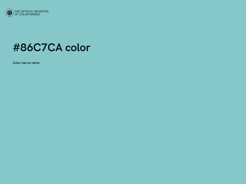 #86C7CA color image