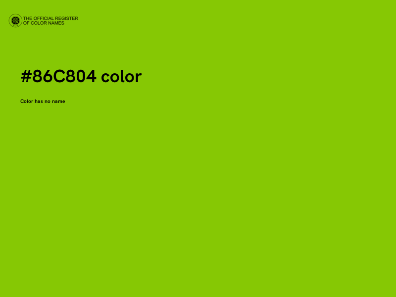 #86C804 color image