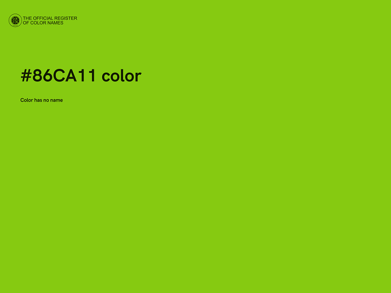 #86CA11 color image