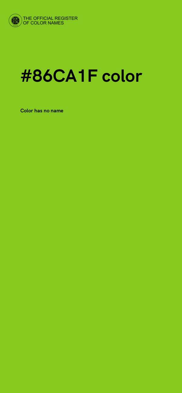 #86CA1F color image