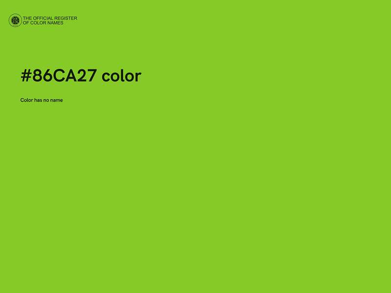 #86CA27 color image