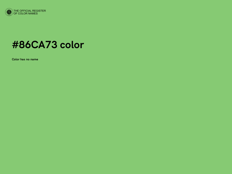 #86CA73 color image
