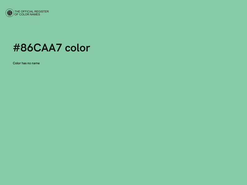 #86CAA7 color image