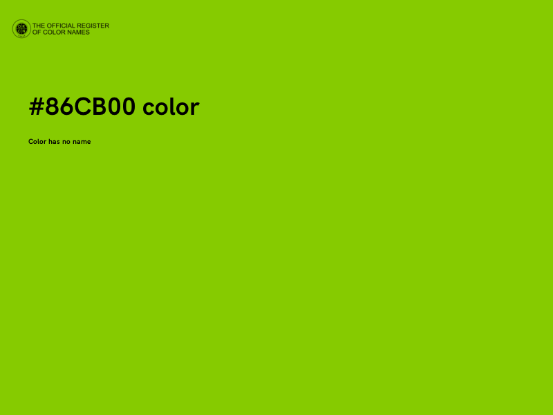 #86CB00 color image