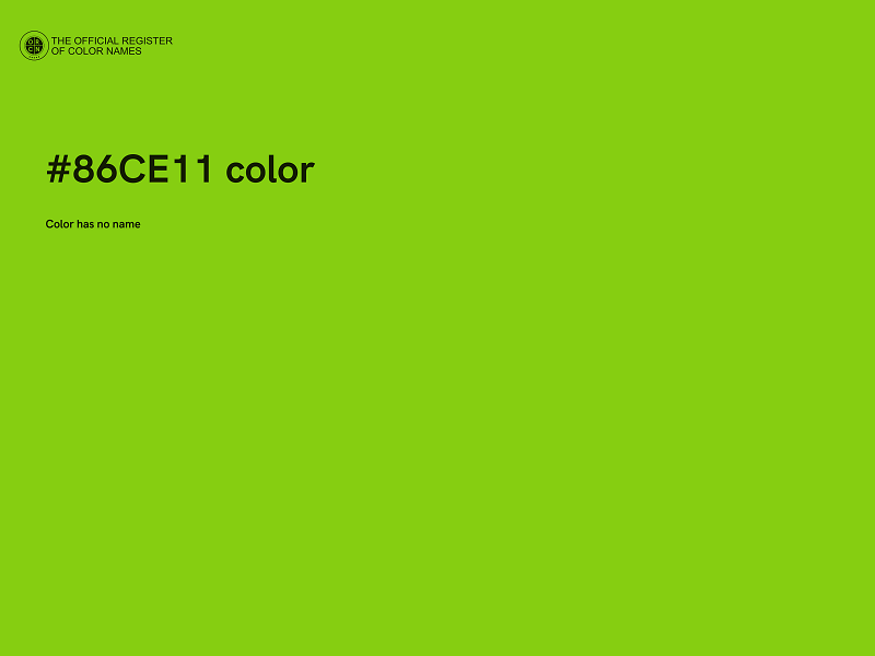 #86CE11 color image