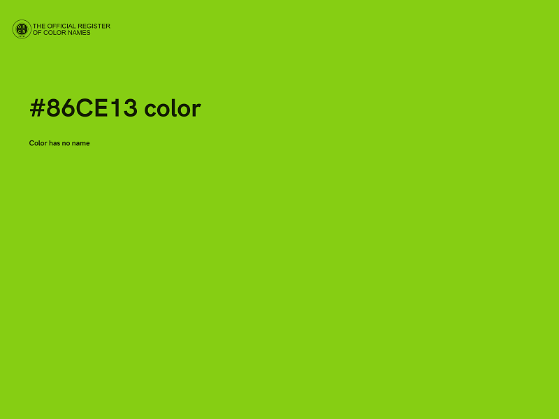 #86CE13 color image