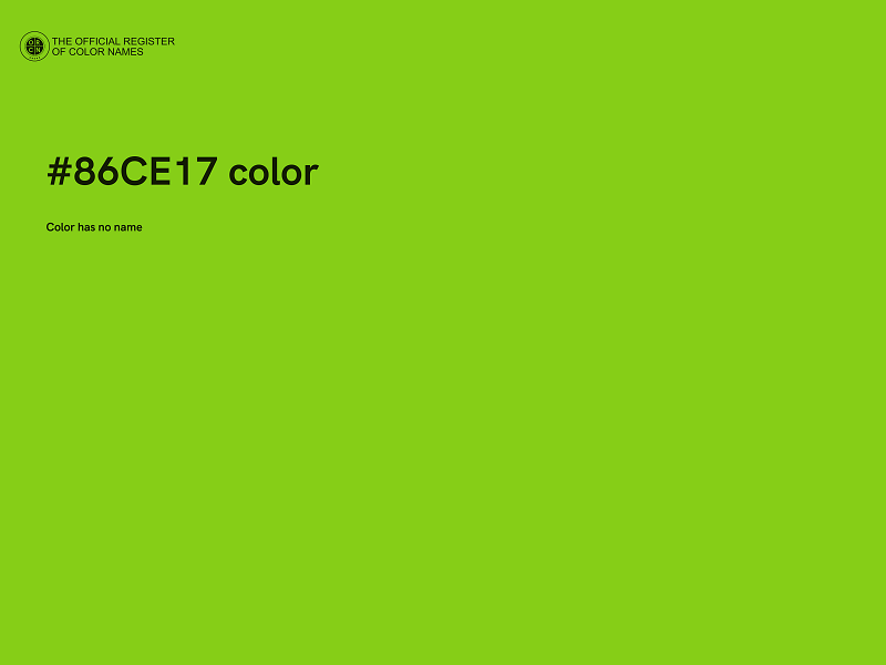 #86CE17 color image