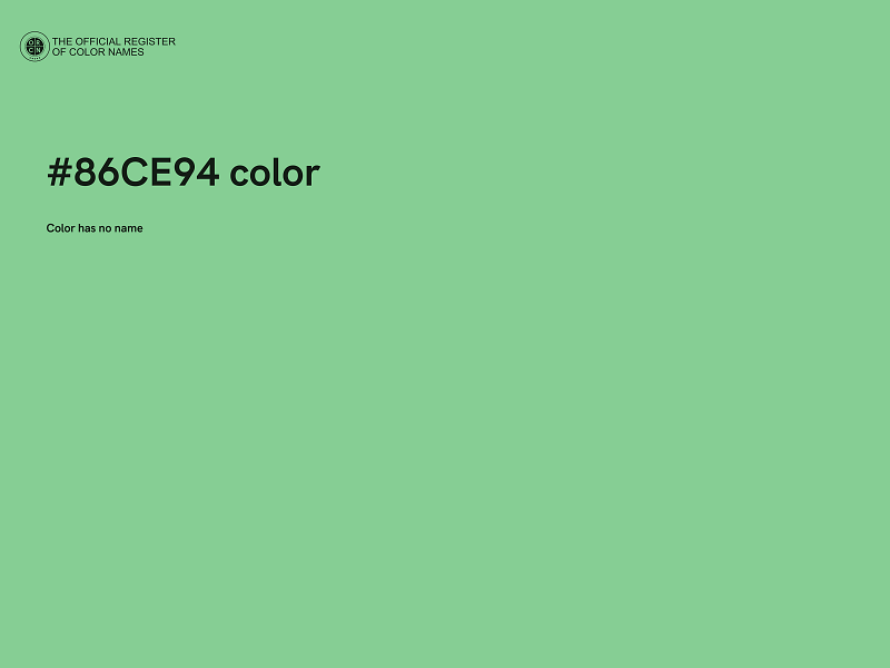 #86CE94 color image