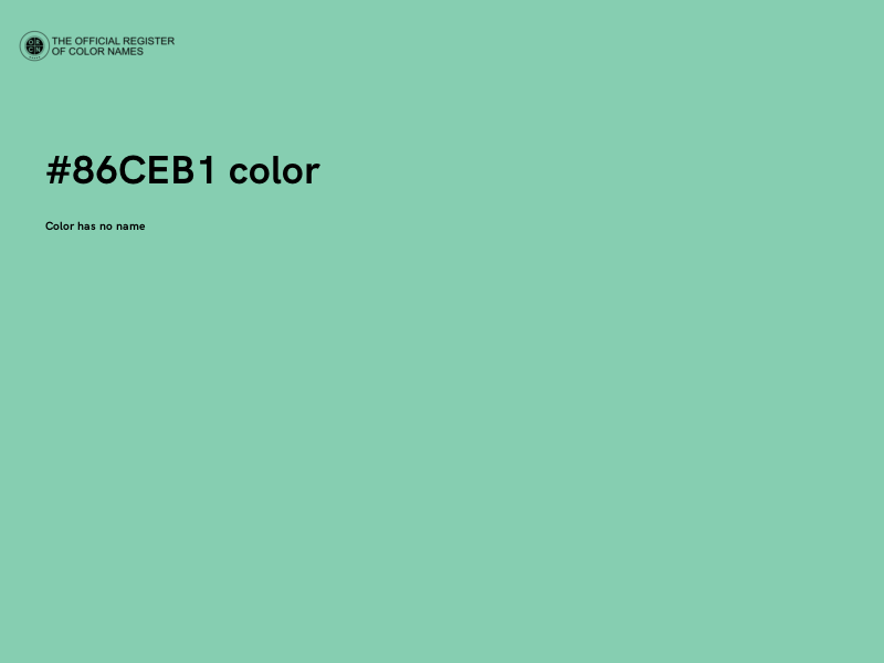 #86CEB1 color image