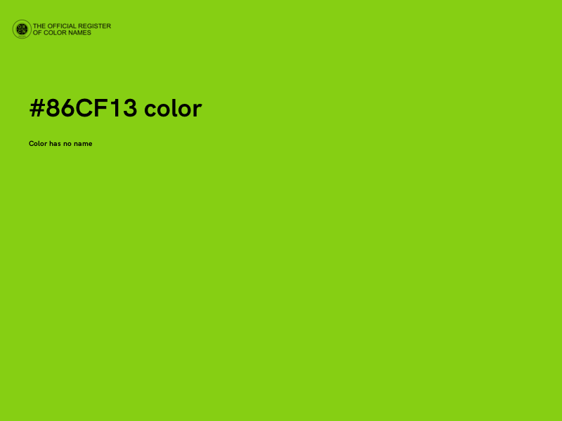 #86CF13 color image