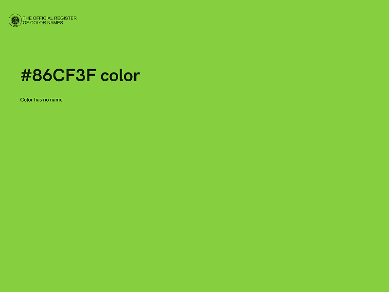 #86CF3F color image