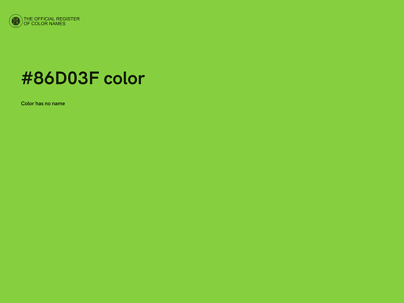 #86D03F color image