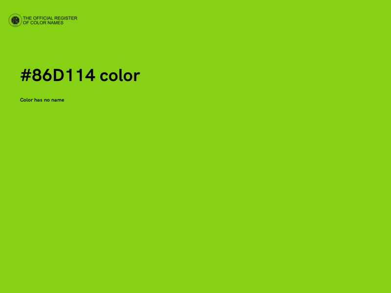 #86D114 color image