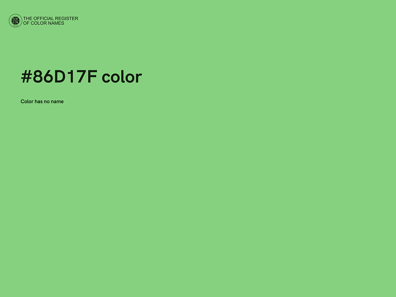 #86D17F color image