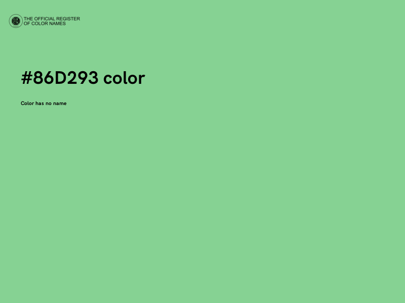 #86D293 color image
