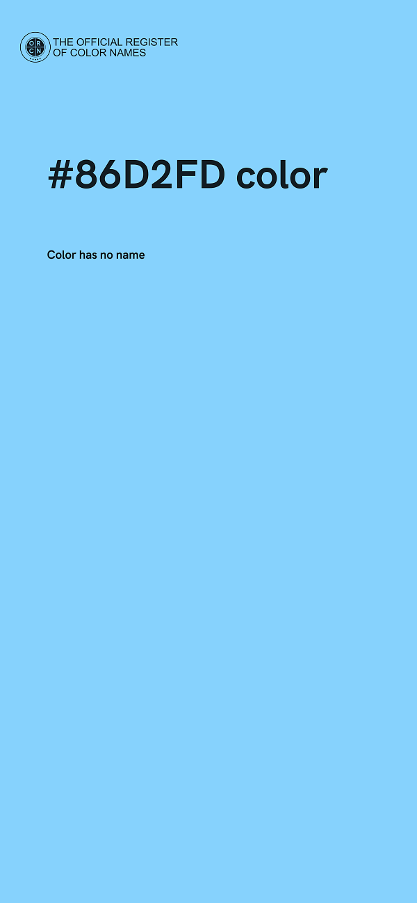 #86D2FD color image